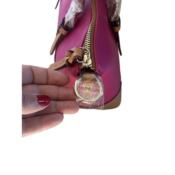 Dooney & Bourke Fuchsia Dome Satchel Bag.NWT - Picture 2 of 6
